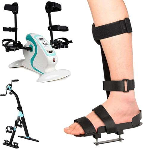 Tobilleras para piernas y escaleras, Tobillera Soporte de Máquina de Rehabilitación Eléctrica Soporte para Fisioterapia Electrónica y Rehabilitación Pedal de Bicicleta Entrenador Motorizado