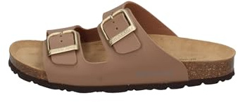 Grunland Ciabatta Basic con Doppia Fibbia | Sara CB9952 Moka 40