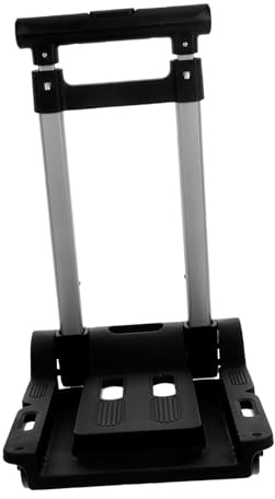 Carrito plegable multifuncional, carro de transporte portátil compacto de alta capacidad de carga para compras y cargas pesadas, solución de almacenamiento versátil