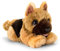 Lashuma Keel Toys Plüschtier Hund Schäferhund, Kuscheltier Hündchen Liegend 32 cm, Stoffhund Beige