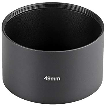 ayex Aluminium Gegenlichtblende-Sonnenblende lang 49mm Lens Hood