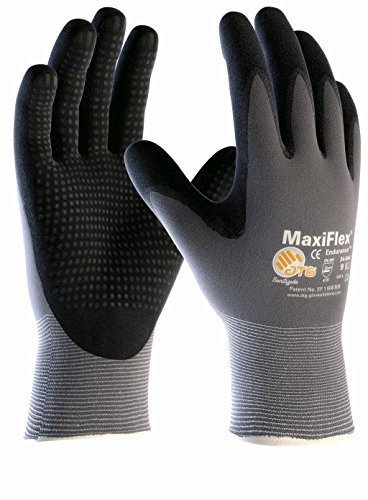 (5 Paar) ATG Handschuhe 34-844 Montagehandschuhe MaxiFlex Endurance 5 x grau/schwarz 6 (XS)