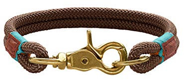 HUNTER OSS Hundehalsung, maritim, nautisch, S-M, braun