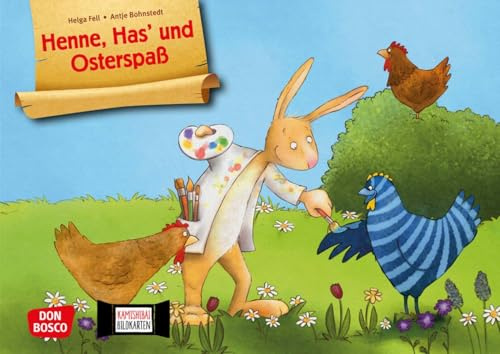 Henne, Has' und Osterspaß. Kamishibai Bildkartenset. Bilderbuchgeschichten für unser Erzähltheater. Frühling und Ostern mit dem Kamishibai in Krippe, ... entdecken. Ein Baustein zur Sprachförderung