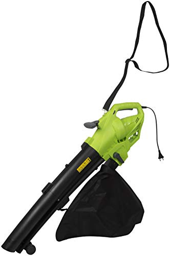 Kinzo DT2250A Soplador de Hojas con Bolsa de Recogida 3000 W 3 en 1 soplador Aspirador y mantillo