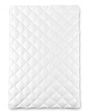 KALIOPE Sommerdecke 155 x 220 cm, leichte Bambus-Viskose Bettdecke | Steppdecke aus Baumwoll-Perkal und Tencel, atmungsaktiv, für Allergiker geeignet, mit Steppung für gleichmäßige Füllung