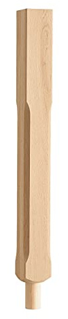 850mm Stop Chamfered Oak Newel Spigot Post (850mm Full Post)