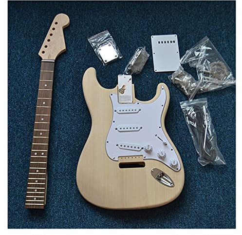 41 Zoll Unfertige E-Gitarre Mit Allen Set-Hardware DIY Ihre Eigene E-Gitarre Fachmann E-Gitarren-Bausatz