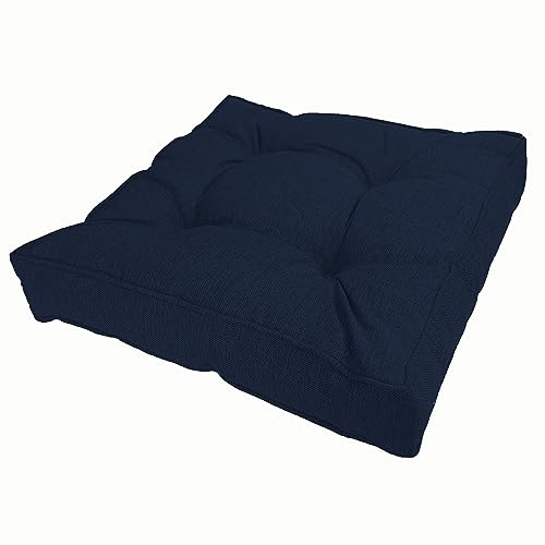 POKAR Cuscini per Divano Cuscini Sedie Cuscini di Seduta Cuscino Lounge da Esterno per mobili e Arredamento da Giardino 50x50x10 cm, Blu Scuro