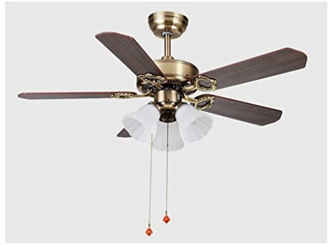 ILmira Wood Ceiling Fan with Remote Control 42in for Living Room Restaurant Light Decorative Traditiol Wooden Pendant Lamp (Size : 220V) Auspicious clouds