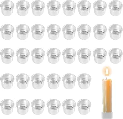 YWKJDDM Kerzenhalter für Stabkerzen, 36 Stück Kerzentüllen Kerzenhalter, Mini Kerzeneinsatz, Kerzeneinsatz Tafelkerzen für Baumkerzen Geburtstagskerzen Tafelkerzen (Silber)