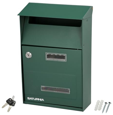 Cassetta della posta esterna Country verde 215 x 320 x 105 mm.