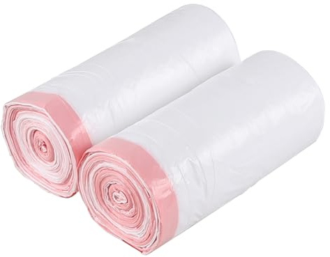 Kiddream Müllbeutel mit Kordelzug, 40 l, Weiß, 120 Stück, 6384-W2