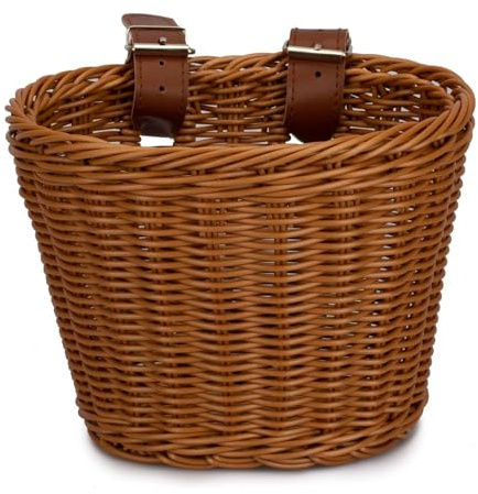 Weidenkorb für Kinder, handgefertigt, Fahrradkorb, Fahrradkorb vorne, Lenkerkorb, Rollerkorb, Rollerkorb, Kinderfahrradtasche, Laufradkorb, Zubehör
