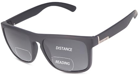 LJIMI Polarisiert Bifokal Lesebrille mit Federscharnier Sonnenbrillen Leser für Damen Herren Klassische Bifokale Lesesonnenbrille UV400 Schutz Sonnenbrille Polarisationsfilter Sonnenleser Lesebrillen