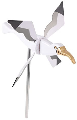 Parliky Girouette Forme De Mouette Décoration De Jardin Printanière Moulin à Vent Oiseau Ajout De Couleur à Votre Maison