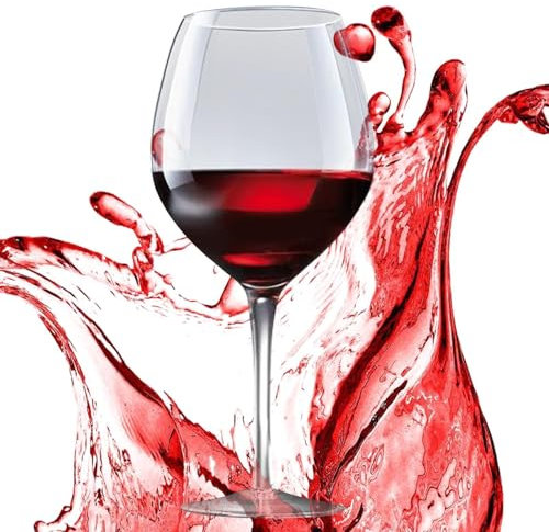 Grandi bicchieri da vino – grandi bicchieri da vino per feste, eventi e decorazioni | bicchieri da vino oversize fantasia, perfetti per presentazioni, regali, intrattenimento, alta qualità