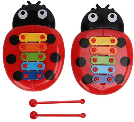 Kinder-Xylophon, Buntes Sieben-Sterne-Marienk?fer-Musikinstrument, Spielzeug f¡§1r Kindersichere Kleinkinder,Baseball-, Softball- und Hockeyzubeh?r