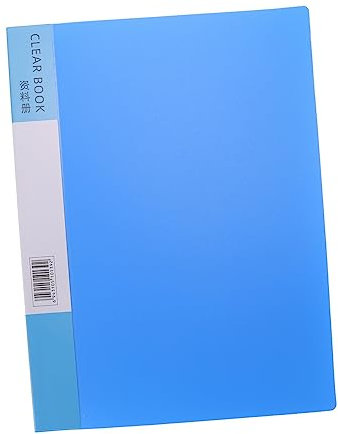 SHOWERORO A4 Ordner Dateiorganisator Tragbare Papiermappe Durchsichtige Umschläge Papierordner Organisator Für Papierakten Dokumentenumschlagordner Innere Transparente Mappe Blue Pvc