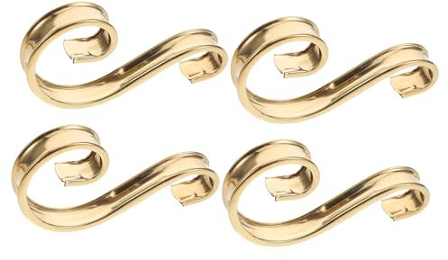 Gatuida 4pcs Stainless Steel Gate Decorations s Flower Gold Outdoor Fence Railing Accessories for Garden Wall