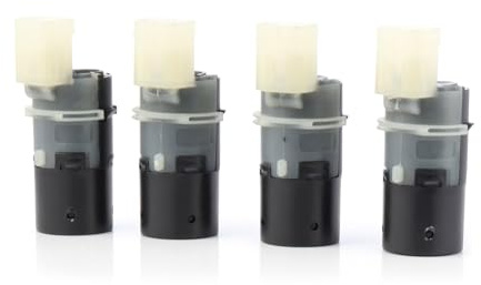 4X PDC Sensor Parksensor Einparkhilfe Kompatibel mit BMW 3er E46 5er Touring E39 E61 6er E63 7er E65 E66 E67 X3 E83 X5 E53 66206911831 66206989067 Ultraschall Sensor Schwarz