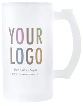 SelfHold Personalised Birra Stein Beer Glass | Add Your Face & Name on 16oz Stein with Frosted Coating | Christmas Customised Beer Glass Gift for Friends & Family | Custom Printed Birra Moretti Design