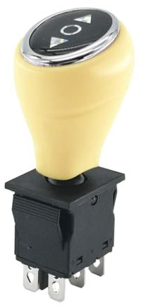 Interruptor KCD4 para coche eléctrico infantil, 3 posiciones, con manija, cambio de marchas, compatible con juguetes eléctricos para niños, repuesto universal, 6 terminales, fácil instalación