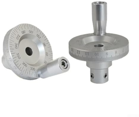 Pumixiy Slide Handwheel for CNC and Metalworking Lathes, Aluminum Alloy Rocker Wheel with Durable Markings for Accurate Positioning(6mm)