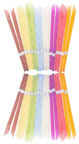 BELLIFFY 32 Stück Aromatherapie Ohrenkerzen Verschiedene Farben Leicht zu Handhaben zur Tinnitus Linderung und Ohrreinigung Praktisches Gesundheitswerkzeug für Zuhause und Zufällige Farbe