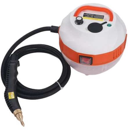 MasYosh Pulitore a Vapore, Macchina per la Pulizia a Vapore Portatile Ad Alta Temperatura con Testine a Spazzola per Condizionatore, Cappa da, Frigorifero, Forno a microond (Spina europea 220V)