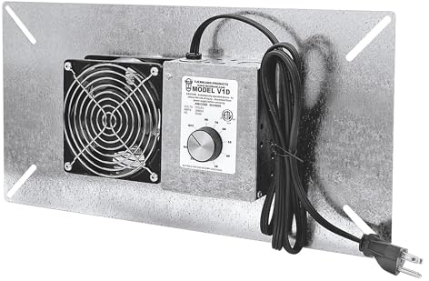 Tjernlund V1D UnderAire Crawl Model Space Ventilator Fan, 110 CFM