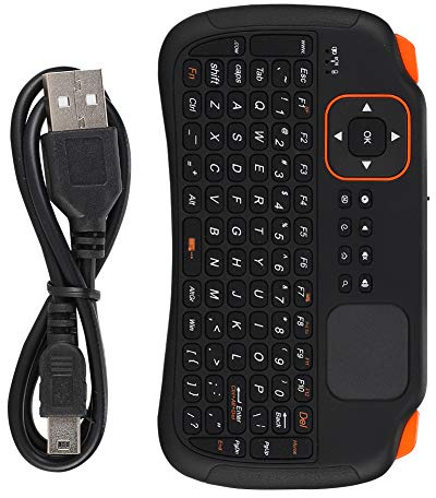ciciglow Kabellose -Tastatur mit Touchpad, Tragbare 83 Tasten, Kabellose 2,4-GHz-Tastatur, Kompatibel mit PC, Laptops, Smart-TVs