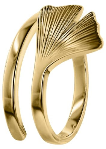 trendor Ginkgo Damen-Ring Gold 333 75038-54 Ringgröße 54/17,2