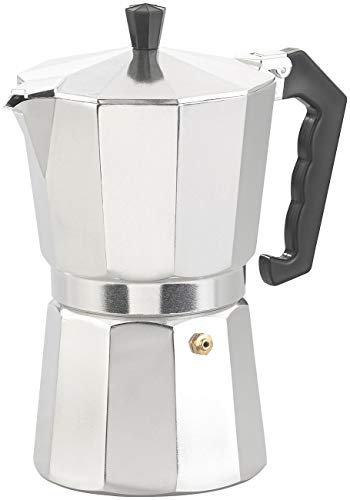Cucina di Modena Espressokocher: Espresso-Kocher für 9 Tassen, 400 ml, für Gas- & Elektroherde geeignet (Espresso Kanne, Espressokocher Outdoor, Camping Wasserkocher)