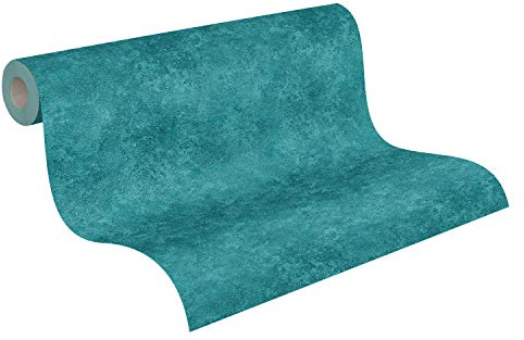 A.S. Création Vliestapete Asian Fusion Unitapete 10,05 m x 0,53 m blau grün Made in Germany 374677 37467-7