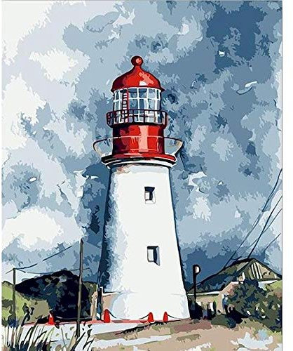 Abkaeh Mini Puzzle 1000 Teile Leuchtturm Jigsaw Puzzles Intellektuelles Spiel für Erwachsene Kinder Geschicklichkeitsspiel für die Ganze Familie50x75cm