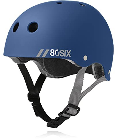 80SIX Triple Certified Multisport Helmet - Ideal for Bike, Scooter, Skateboard, Roller Skate and Inline Skate
