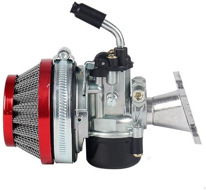 KHUKHU Vergaser Motorrad-Vergaser Für 37 49 50 80 Cc 2-Takt Wassergekühlter Vergaser Mit Ansaugrohr-Luftfilter Für Mini Moto Dirt Pocket Bike Für ATV Vergaser Ersatz (Farbe : Rot)