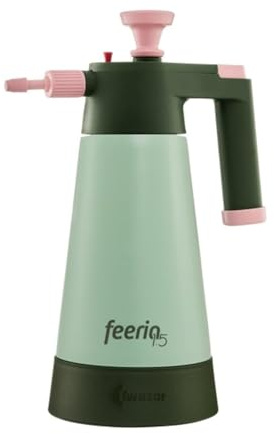 NAJDER Pulvérisateur à Main à Pression 1,5L KWAZAR Garden Pro 360° Professionnel, Vaporisateur Vide Réglable pour Plantes, Jardin, Maison, 2,2 Bars, Couleur: Menthe