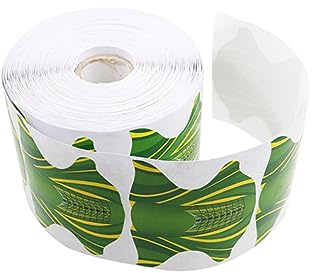 minkissy 100 Piezas de Moldes para Uñas de Papell Verde Herramienta para Uñas Guía Precisa y Diseño Elegante para Extensión de Profesional