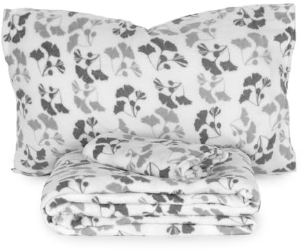 Set lenzuola Completo letto in Pile Coral art. Brigida, Termico, Morbido, Caldo per letto Matrimoniale GRIGIO
