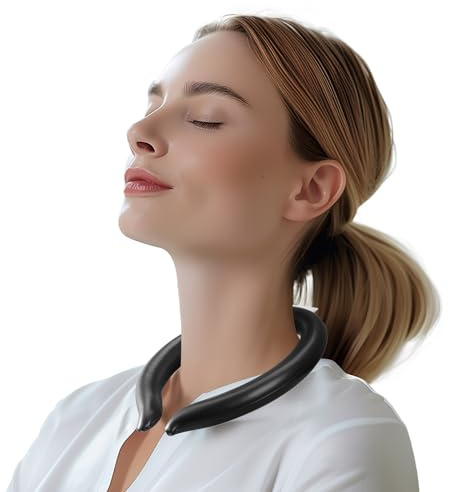 Magic Gel Ice Neck Cooler - Ice Cooling Neck Ring - Cooling Tube Ring - Wrap Around to Keep Cool - Reusable with Tap Water - Cool Relief from Heat - Ergonomic Design