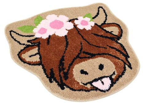 Highland Cow Door Mat, Highland Cow Welcome Mat, Highland Cow Doormat, Funny Welcome Mat, Front Door Matts Indoor For Indoor & Outdoor, Anti-Slip, Protection, Dirt-resistant, Home Decorative