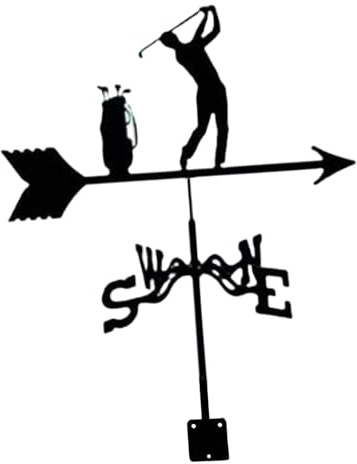 Sharplace Weather Vane Wind Direction Indicator Wind Vane Weathervane, Play Golf