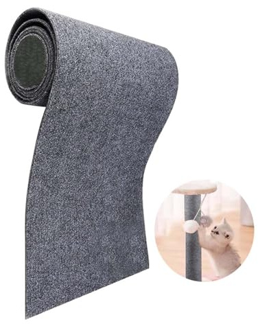 CULASIGN Selbstklebend Kratzmatte Katze, DIY Wand Selbstklebend Katze Kratzteppich Kratzschutz Sofa Climbing Cat Scratcher Mat Tape Kratzpads (Grau,30 x 30 cm)