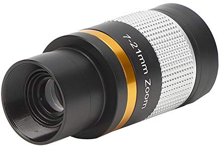 Teleskop und Zubehör Beschichtung Astronomisches Teleskop 7-21 Mm Okular mit Kontinuierlichem Zoom 1,25 Zoll 31,7 Mm Silber 10 * 5 * 5 cm Monokularteleskop