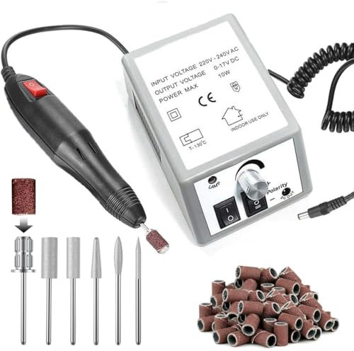 Limes à ongles électriques professionnelles 20 000 tr/min, perceuse à ongles, ensemble de manucure, dissolvant de vernis à ongles en acrylique, perceuse à ongles électrique, Kit de pédicure