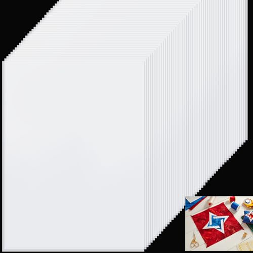 Fuyoooo 100 Pcs Freezer Paper for Quilting 8 1/2 x 11 Inch Quilter Freezer Paper Sheets for Printer Foundation Piecing for Quilted Craft DIY Projects Sewing Handmade Tailor