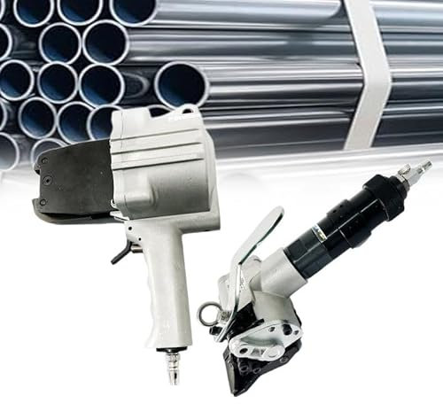 ERSINIAN Outil de cerclage en métal Machine de cerclage pneumatique en Acier Tendeur et Coupe-scelleuse Presse à balles de Type Fendu Robuste pour cerclage de 0,75''19 mm de Largeur (25 mm)