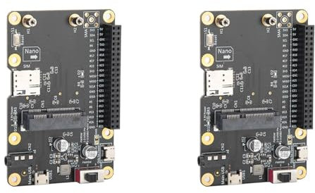 Fivetwofive 2X Mini 3G/4G/LTE Modulo Hat Scheda di Espansione USB Portatile con Slot per Scheda SIM Scheda Adattatore Verticale per